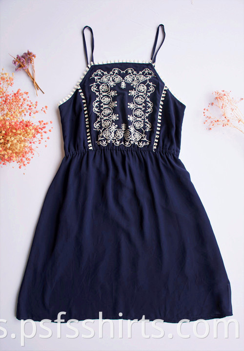 Mid-length Suspender Dress